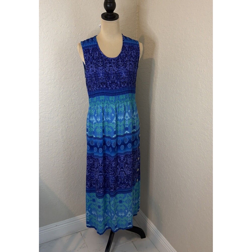 R&K Originals Women’s Maxi Dress Purple Blue Sleeveless Size 8
